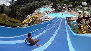Blue Race Water Slide at Aqualuna Terme Olimia