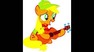 Filly Applejack Playing The Guitar