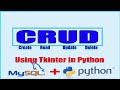 CRUD App in python Using Tkinter and Pymysql ||