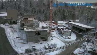 Frei Fördertechnik AG Baustellen Webcam bei Vigier Beton Berner Oberland