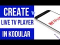 How To Create Live TV Player In Kodular | make live tv app in kodular