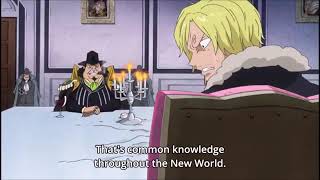 one piece - big mama calls sanji for a secret tea party