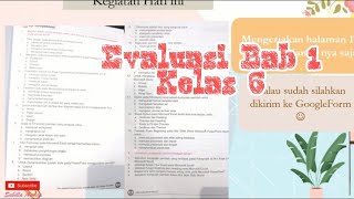 EVALUASI BAB 1 KELAS 6