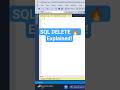 SQL DELETE Command Explained in 1 Minute | SQL Tutorial #sql #delete #shorts