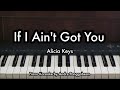 If I Ain't Got You - Alicia Keys | Piano Karaoke by Andre Panggabean