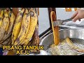 PISANG TANDUK GORENG TOPING DOBEL KEJU DAN COKLAT PLUS SUSU|JAJANAN JALANAN BANDUNG