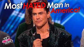 "The Most HATED Man In America" Auditions For A Second Chance At Stardom On AGT 2025!