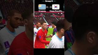Uruguay vs Korea republic 🎯🏆 | Group Stage - FIFA MOBILE Highlights | #shorts #fifamobile #pesmobile