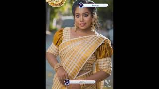 KERALA PAALUM PALAM FANCY SAREES | GOLDEN JARI CHECK FULL BODY | Best Wholesaler IN ELAMPILLI