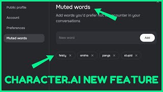 Character.AI New Update: Mute Words Repeated Phrases Explained!