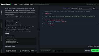 Hackerrank Python Solution #15 Regex and Parsing - Validating Credit Card Numbers