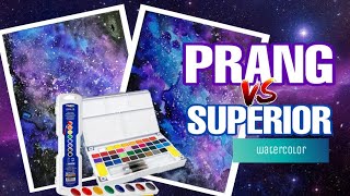 PRANG VS. SUPERIOR WATERCOLOR on Painting GALAXY | ART 004