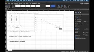 Least Squares Regression in Excel