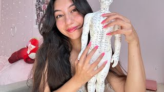 ASMR FULL BODY SCRATCH ON YOU AND ACUPUNCTURE DOLL (TAPPING, SCRATCHING, AND WHISPERING) 🤯