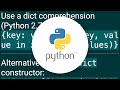 Create a dictionary with comprehension