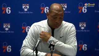 Doc Rivers reaction to Cam Thomas' 46 Points after Beating the Nets Postgame Interview