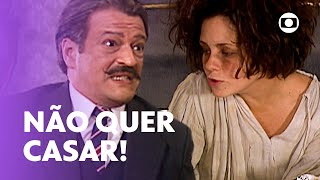 Catarina não quer se casar e armam encontro dela com Petruchio | O Cravo e a Rosa | TV Globo