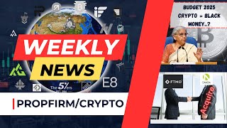 Budget 2025 Kya Crypto Black Money hai ?| FTMO = OANDA| Weekly Prop Firm Insights Discounts \u0026 Payout