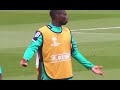 ferland mendy and mariano diaz in real madrid training