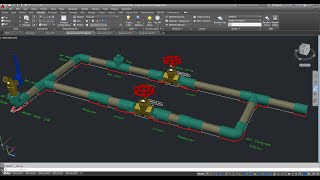 piping system  3D Modeling AutoCAD