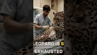 Leopard Rescued from Traps in the Rain | 🐆💔Heartbreaking Fight for Survival | #Shorts