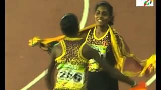 මෙන්න අපේ කෙල්ලෝ ලෝකේ හොල්ලලා - Women's 4X100m relay at 12th South Asian Games...