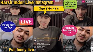 Harsh jagraon inder Ramgharia live Instagram |harsh jagraon |inder ramgharia | funny live Instagram