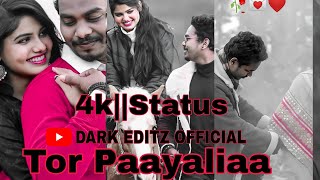 #Nil_Sagar #Sambalpuri Tor Paayaliaa Status || 4k Status || New Status Tor Paayaliaa Nil Sagar Song