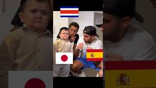 Spain and Costa Rica begging Japan to beat Germany at the World Cup funny memes 😂😀#shorts