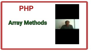 php array methods | working with array methods in php