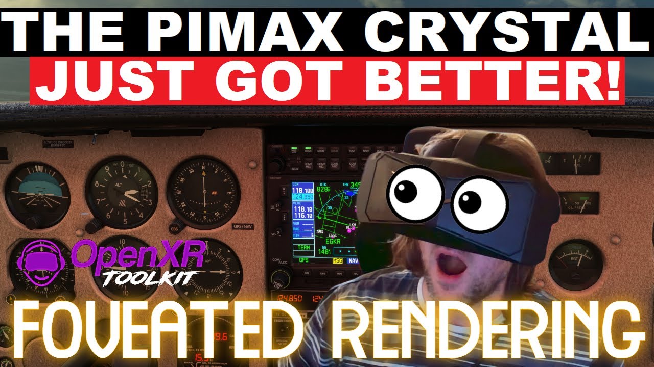 Pimax Crystal EYE TRACKING ENABLED! BOOST FPS With FOVEATED RENDERING ...