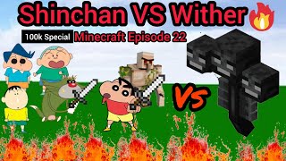 Shinchan Vs Wither🔥😱 Minecraft Episode 22