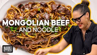 Super Tender Mongolian Beef... With Noodles!  | Marion's Kitchen