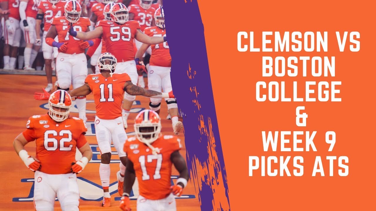 Clemson Vs Boston College And Week 9 Picks ATS - YouTube