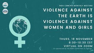 Violence Against the Earth is Violence Against Women & Girls