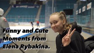 Funny and Cute Moments from Elena Rybakina.