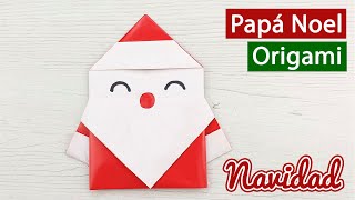 🎅 Cómo hacer un Papá Noel de origami fácil