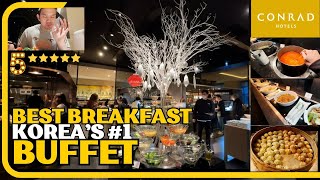 Eating at The Best Breakfast Buffet in Korea! | Conrad Hotel Seoul