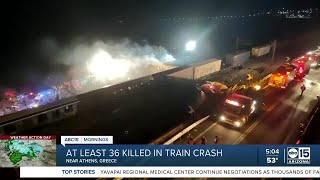 Greece train collision: At least 38 dead, 80+ injured