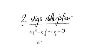 Annars stigs diffurjöfnur - Dæmi 18.5; 1 og 18.5; 5