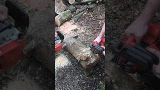 Stihl 020av super vs husky t540v2 round 1