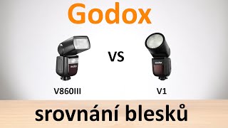 Godox V860III vs V1 - srovnání externích blesků