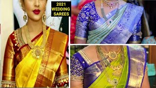 2021 New Wedding Sarees | ಹೊಸ ಮದುವೆ ಸೀರೆಗಳು | Trending Reception Sarees | Kannada |