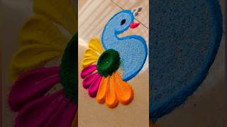 Easy Rangoli || Relaxing video #diwalirangoli#rangolishorts  #easyrangoli #rangoli #colorfullrangoli