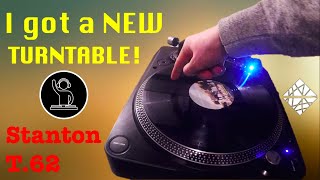 I got a NEW TURNTABLE! | Stanton T.62 M2 | Beats on lockdown | Unboxing