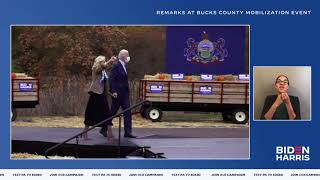 Joe Biden & Dr. Jill Biden Speak LIVE from Bucks County, Pennsylvania