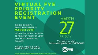 Priority Registration Event March 27