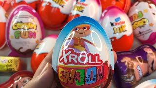 XROLL ENJOY SUPRISE EGG TOYS OPENİNG VİDEO ~ chocolate ASMR