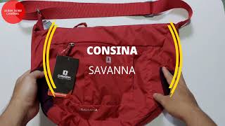 CONSINA SAVANNA!! Tas Lipat 2 in 1 Selempang dan Pinggang. review