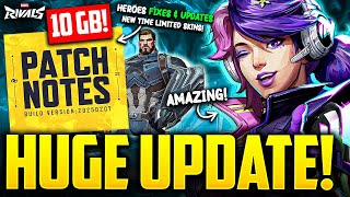 Marvel Rivals Revealed BIG PATCH! New Hero Skins, Huge Updates \u0026 HUGE Changes!